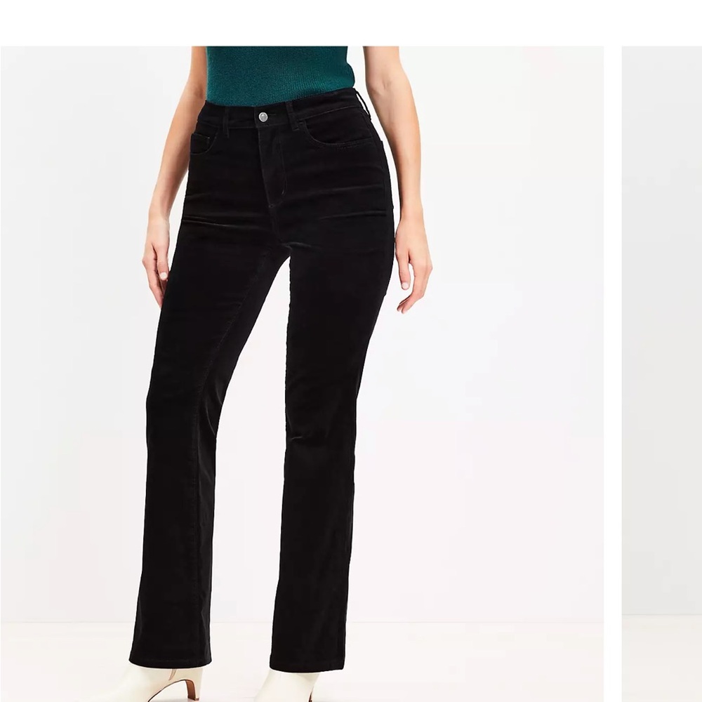 LOFT Dark Black Corduroy Curvy Skinny Jeans. Women’s Sz 29 NWT